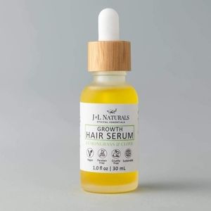 J&L Naturals Growth Hair Serum New in Box NIB vegan beauty J & L Naturals serum